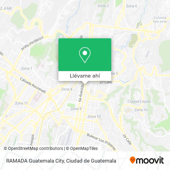 Mapa de RAMADA Guatemala City