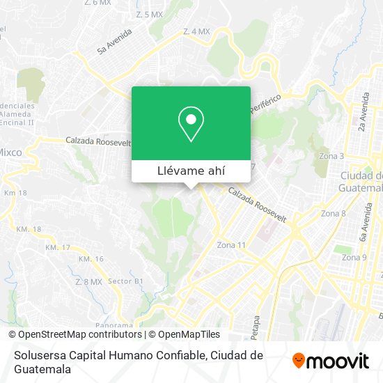 Mapa de Solusersa Capital Humano Confiable