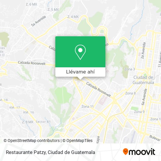 Mapa de Restaurante Patzy