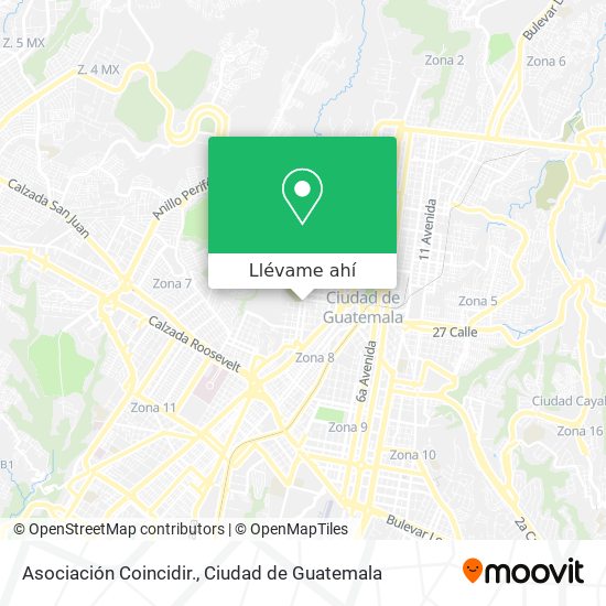 Mapa de Asociación Coincidir.