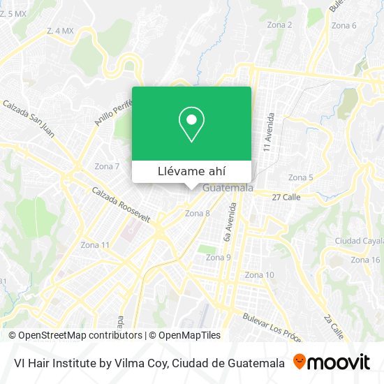 Mapa de VI Hair Institute by Vilma Coy