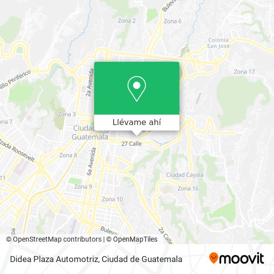 Mapa de Didea Plaza Automotriz