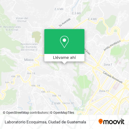 Mapa de Laboratorio Ecoquimsa