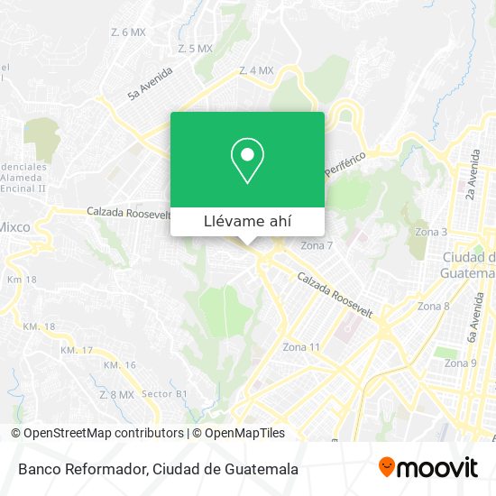 Mapa de Banco Reformador