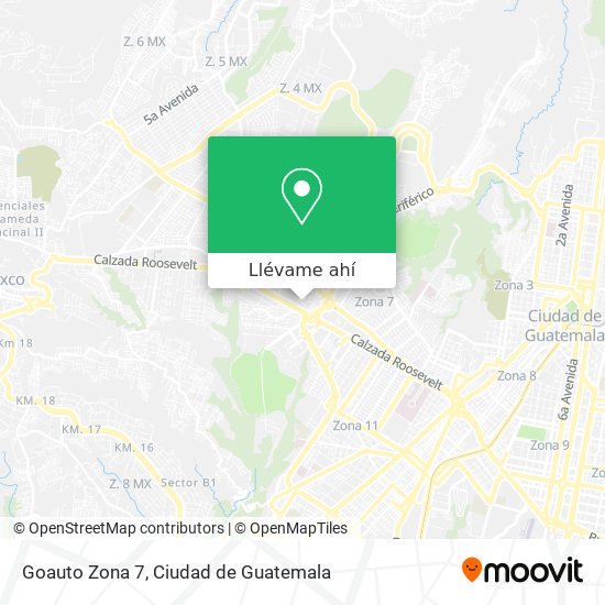 Mapa de Goauto Zona 7