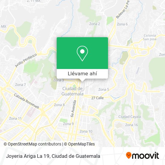 Mapa de Joyeria Ariga La 19