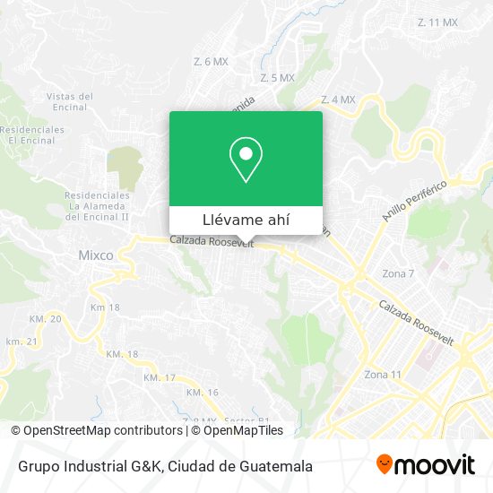 Mapa de Grupo Industrial G&K