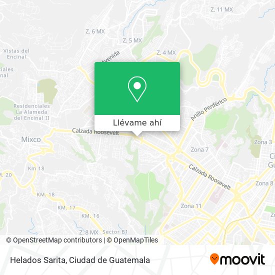 Mapa de Helados Sarita