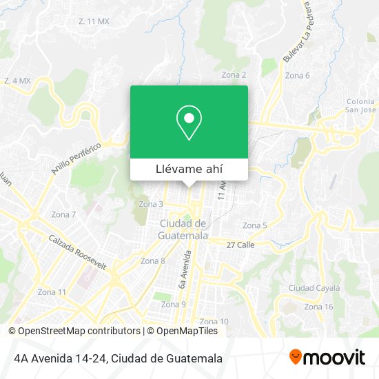 Mapa de 4A Avenida 14-24