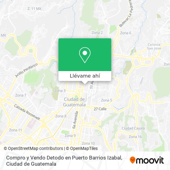 Mapa de Compro y Vendo Detodo en Puerto Barrios Izabal