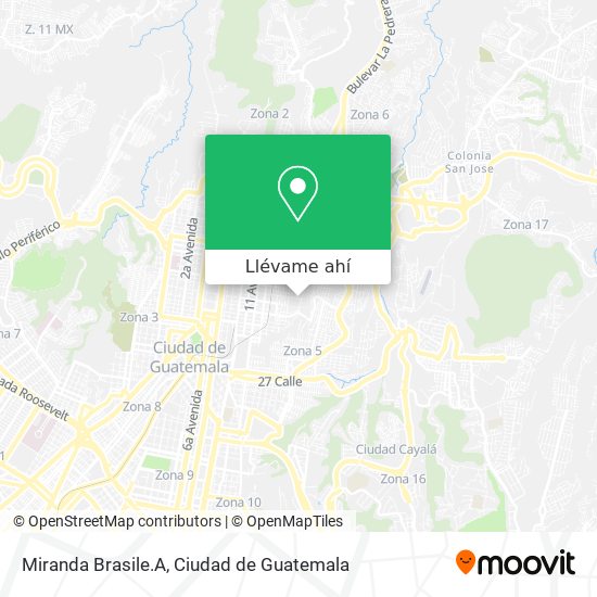 Mapa de Miranda Brasile.A