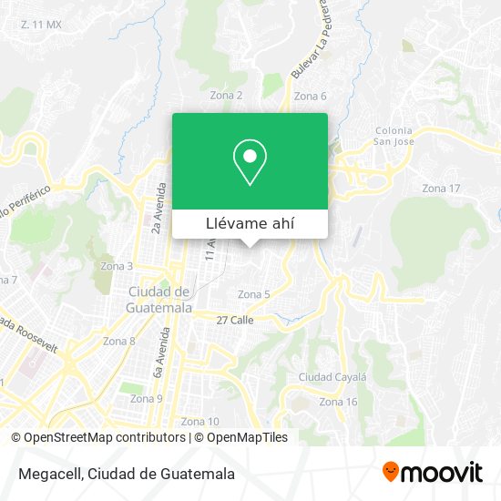 Mapa de Megacell