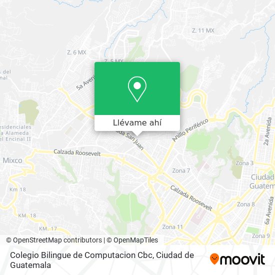 Mapa de Colegio Bilingue de Computacion Cbc