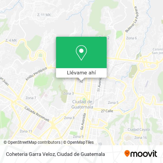Mapa de Coheteria Garra Veloz