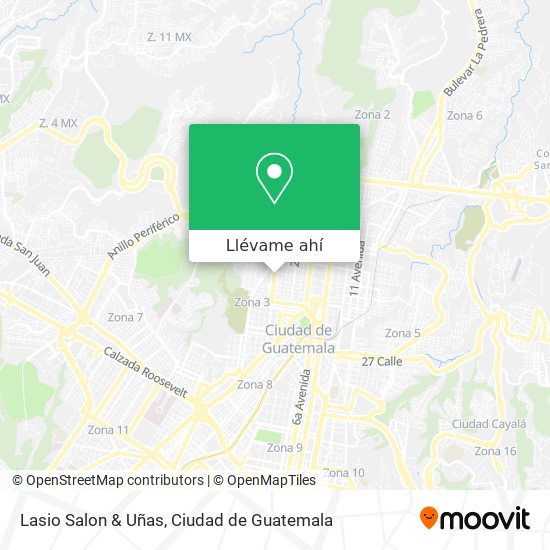 Mapa de Lasio Salon & Uñas