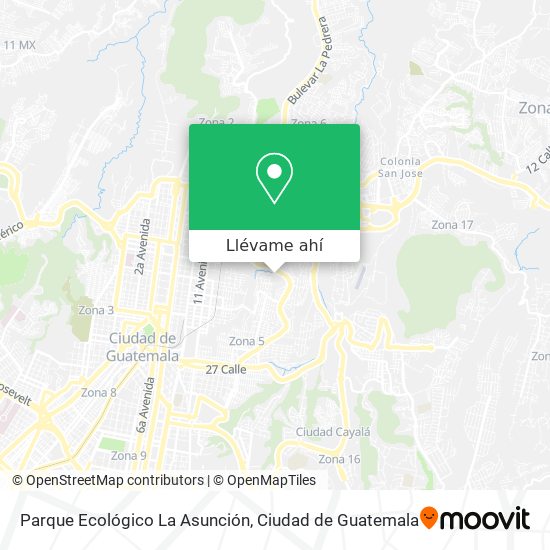 Mapa de Parque Ecológico La Asunción