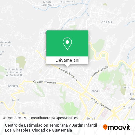 Mapa de Centro de Estimulación Temprana y Jardín Infantil Los Girasoles