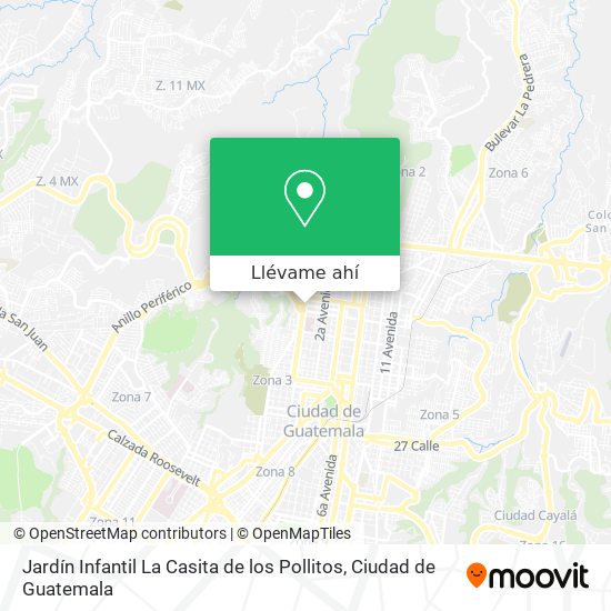 Mapa de Jardín Infantil La Casita de los Pollitos