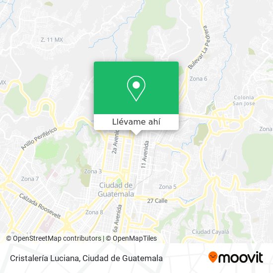 Mapa de Cristalería Luciana