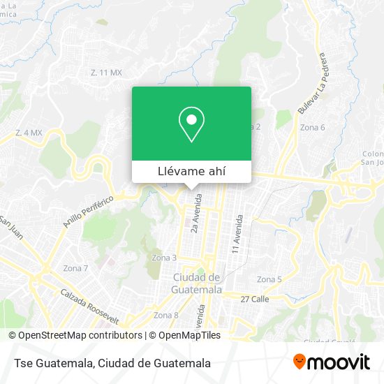 Mapa de Tse Guatemala
