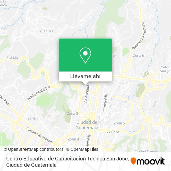 Mapa de Centro Educativo de Capacitación Técnica San Jose