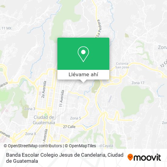 Mapa de Banda Escolar Colegio Jesus de Candelaria