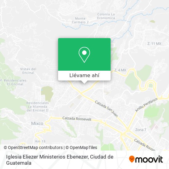 Mapa de Iglesia Eliezer Ministerios Ebenezer