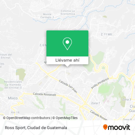 Mapa de Ross Sport