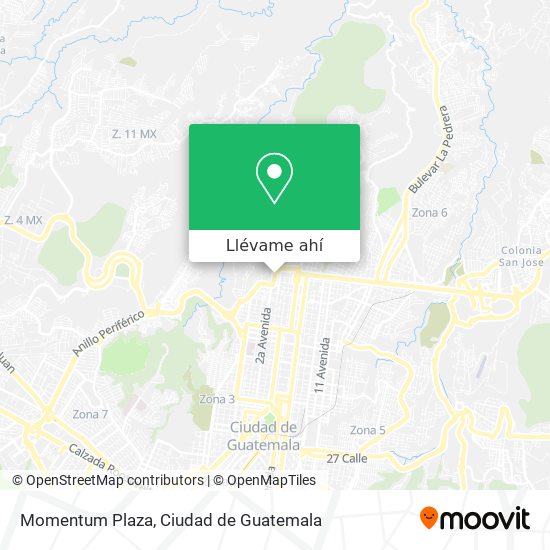 Mapa de Momentum Plaza