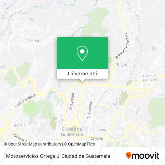 Mapa de Motoservicios Ortega J