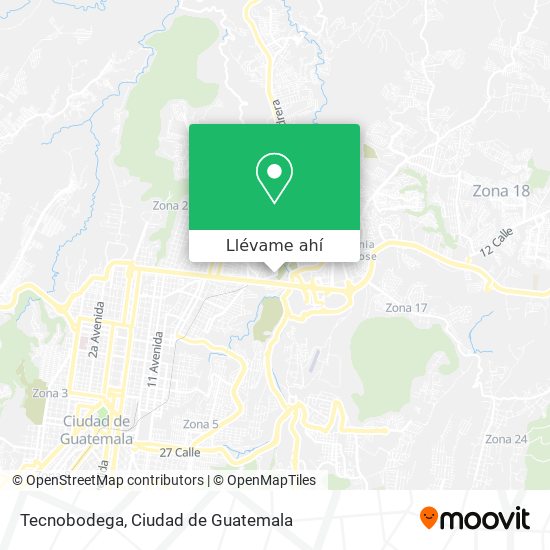 Mapa de Tecnobodega