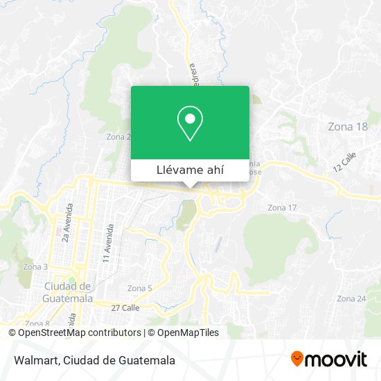 Mapa de Walmart