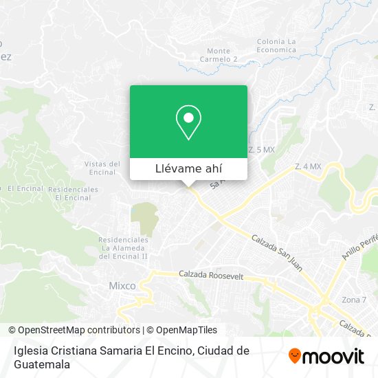 Mapa de Iglesia Cristiana Samaria El Encino