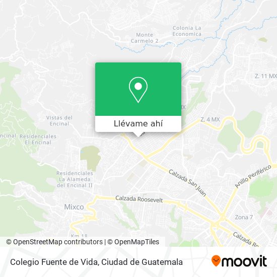 Mapa de Colegio Fuente de Vida