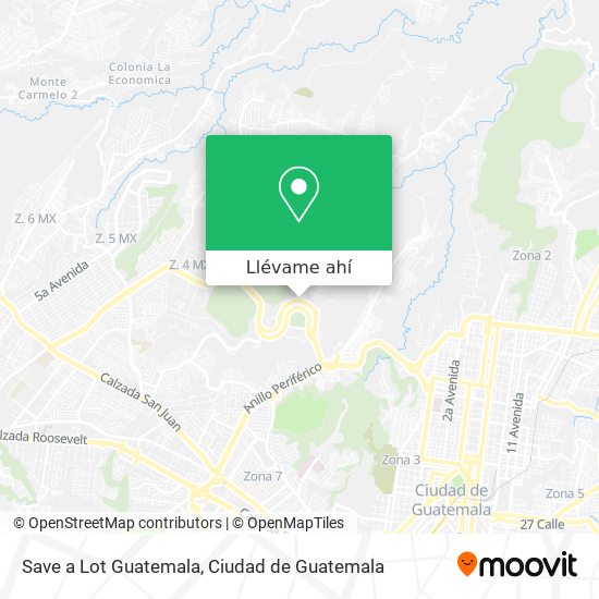 Mapa de Save a Lot Guatemala