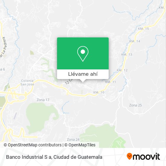 Mapa de Banco Industrial S a