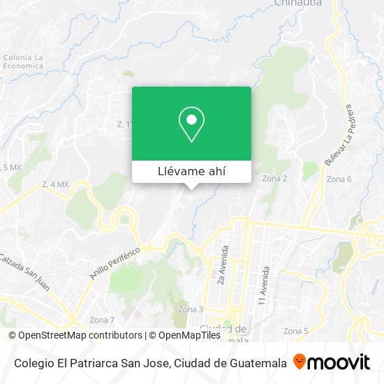 Mapa de Colegio El Patriarca San Jose