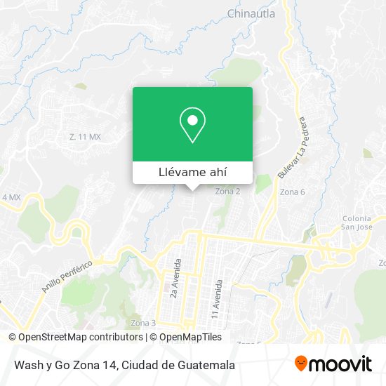 Mapa de Wash y Go Zona 14