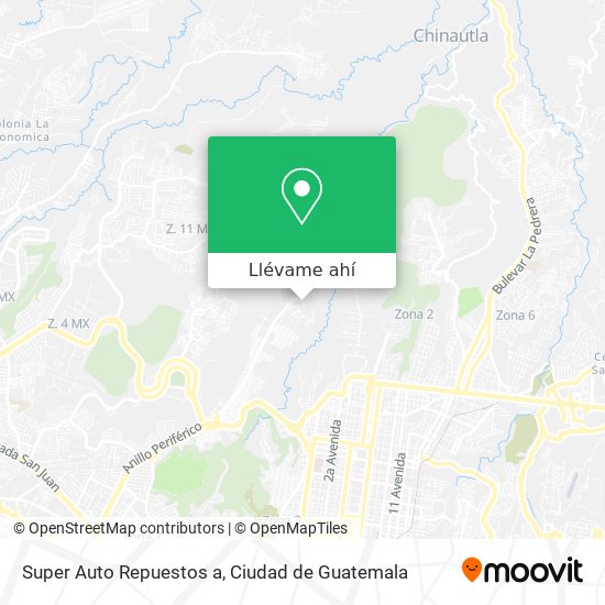 Mapa de Super Auto Repuestos a