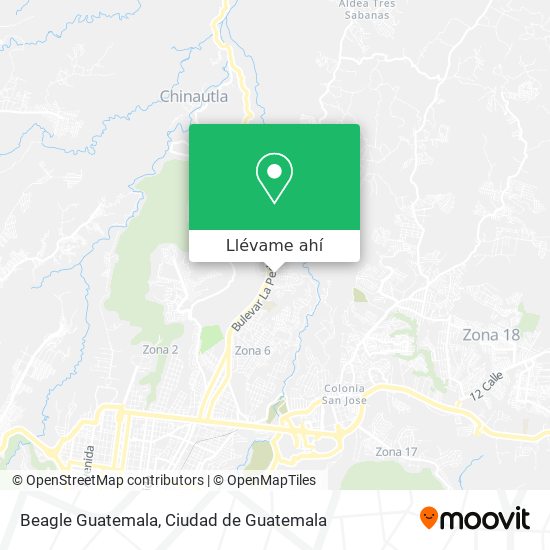 Mapa de Beagle Guatemala