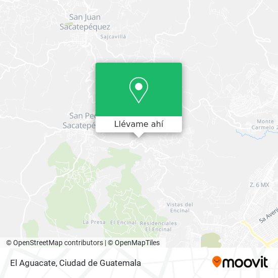 Mapa de El Aguacate