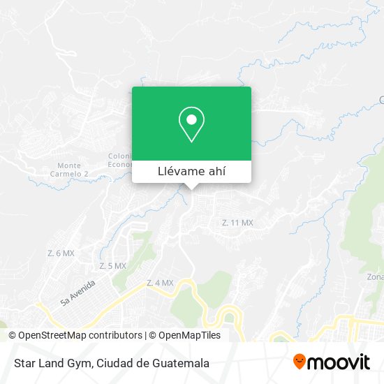 Mapa de Star Land Gym