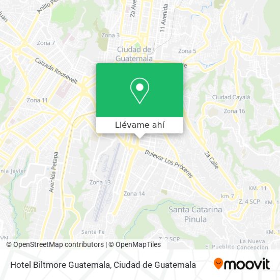 Mapa de Hotel Biltmore Guatemala