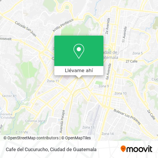Mapa de Cafe del Cucurucho
