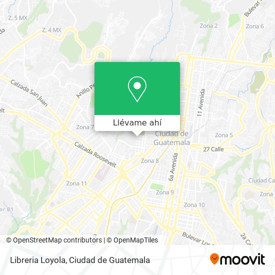 Mapa de Libreria Loyola