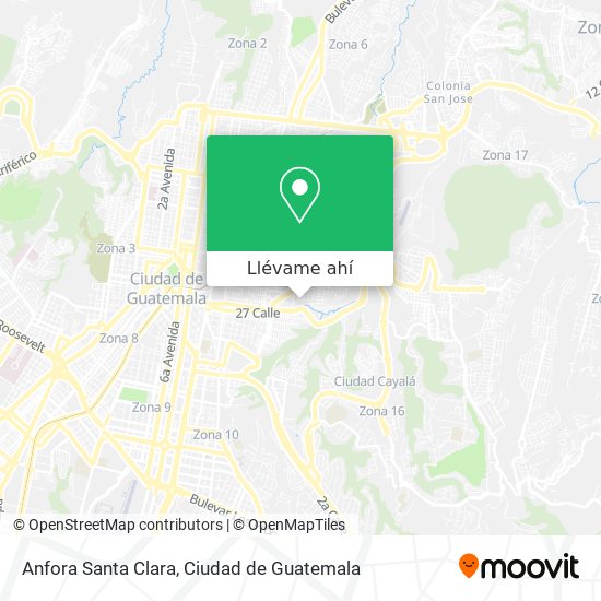 Mapa de Anfora Santa Clara