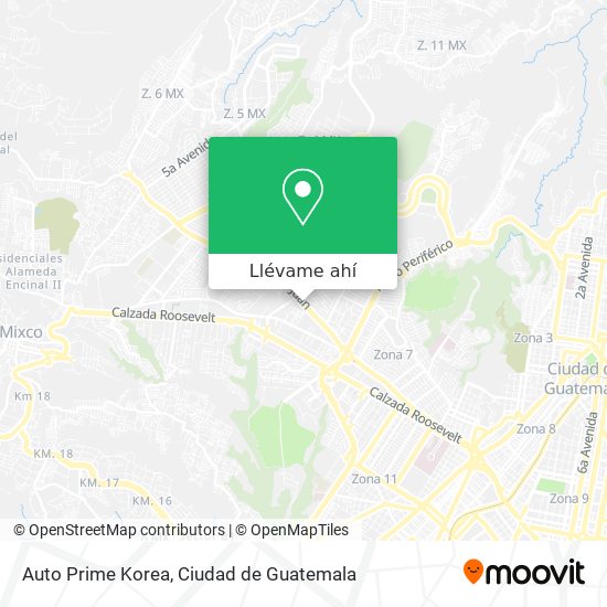 Mapa de Auto Prime Korea