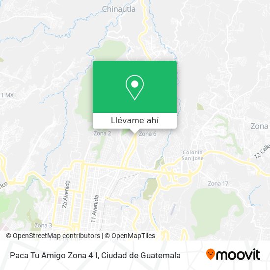 Mapa de Paca Tu Amigo Zona 4 I