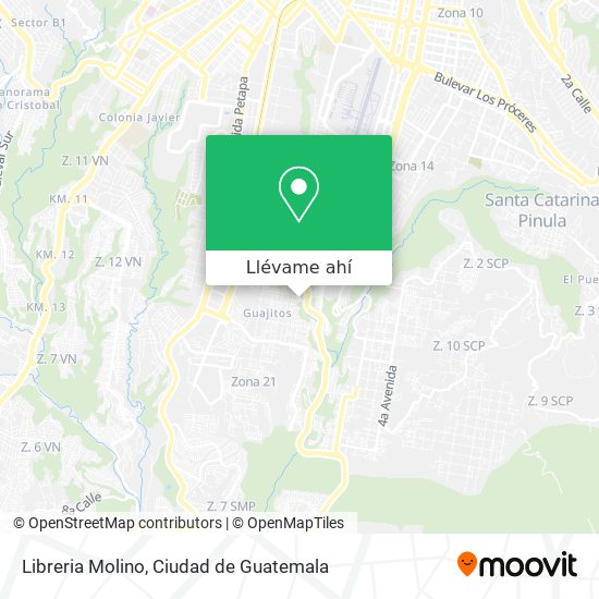 Mapa de Libreria Molino