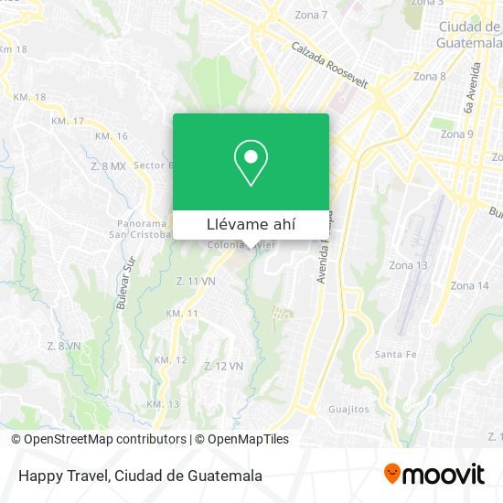 Mapa de Happy Travel